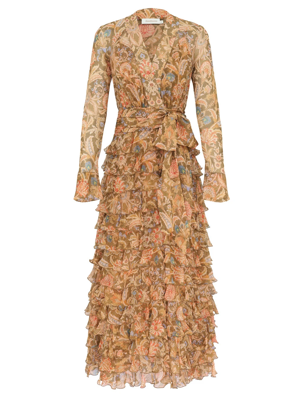 Zimmermann Valiant Ruffle Wrap Dress | Ready to Wear Collection Coveti Zimmermann Valiant Ruffle Wrap Dress
