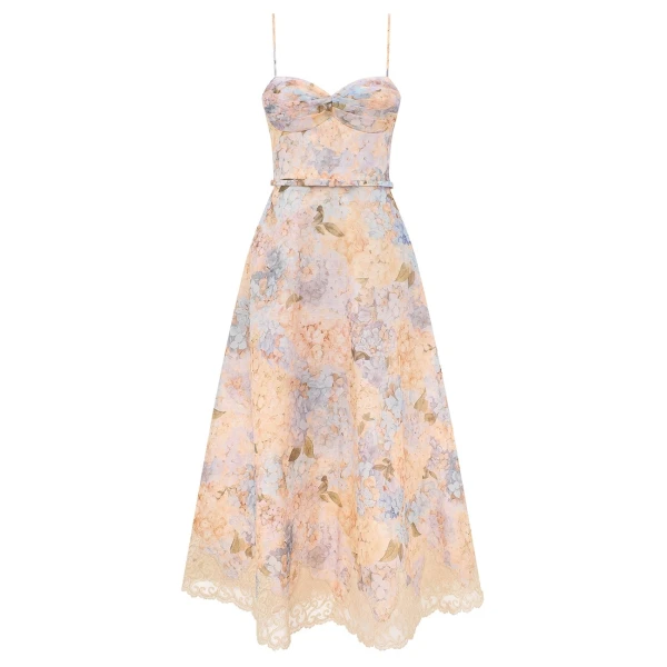 Zimmermann Valiant Tucked Midi Dress