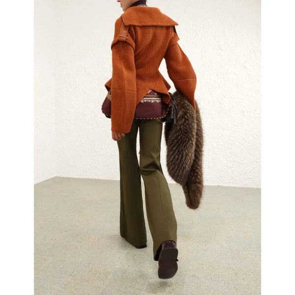 Beige knitwear