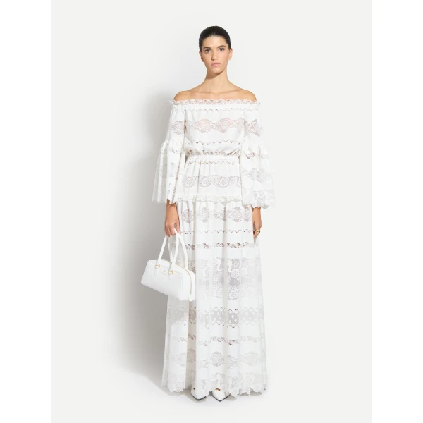 Zuhair Murad Broderie Off-Shoulder Dress - Dresses - Lebanese Haute Couture and Evening Gowns at Coveti