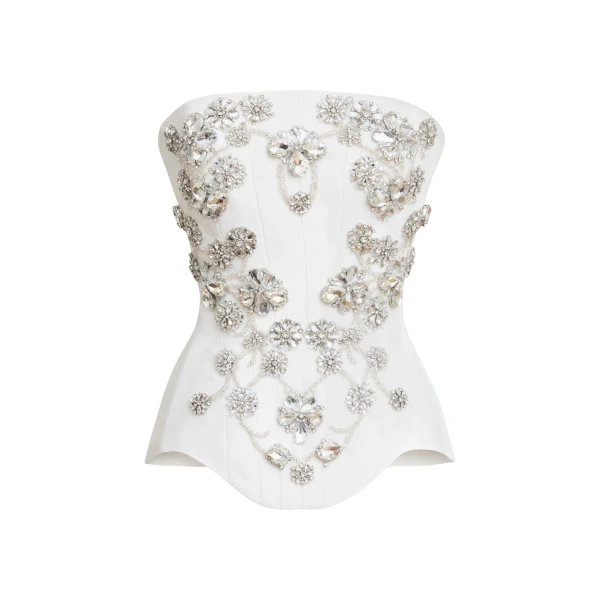 Zuhair Murad Cady Beaded Top