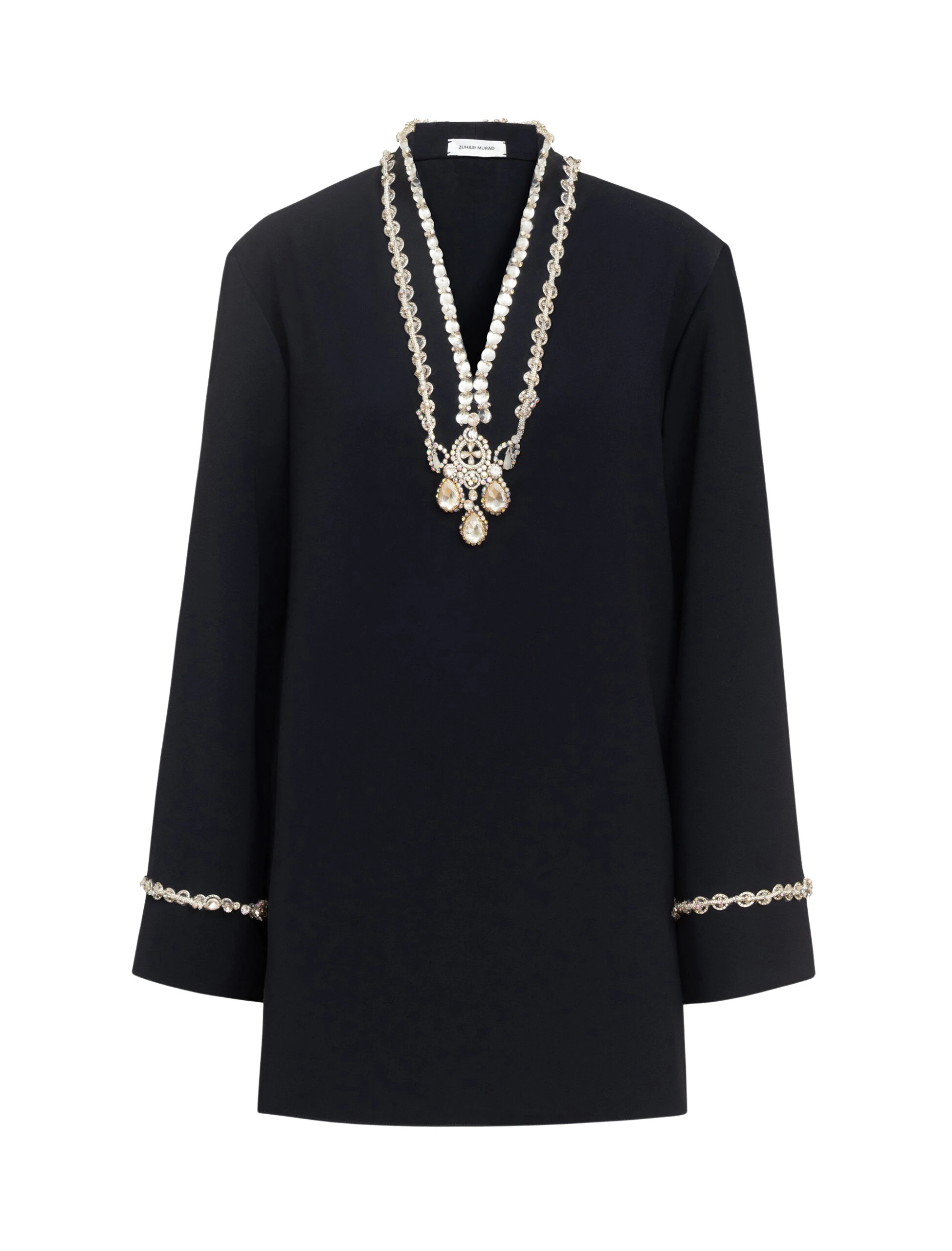 Zuhair-Murad-Cady-Long-Blouse-5-scaled60457_nobg Zuhair Murad Cady Long Blouse - Tops - Lebanese Haute Couture and Evening Gowns at Coveti