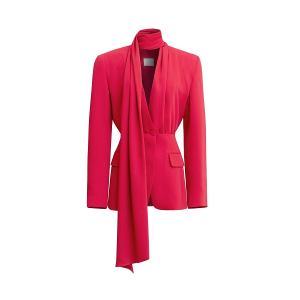 Zuhair Murad Cady Scarf Jacket - Jackets - Lebanese Haute Couture and Evening Gowns at Coveti