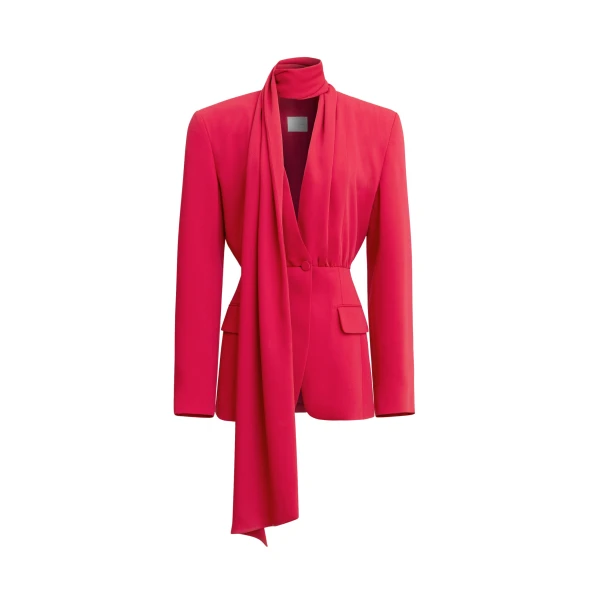 Zuhair Murad Cady Scarf Jacket - Jackets - Lebanese Haute Couture and Evening Gowns at Coveti