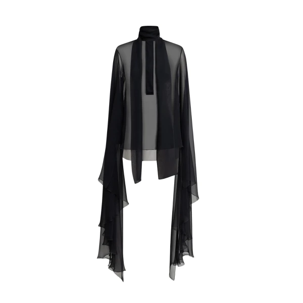 Zuhair Murad Chiffon Blouse - Tops - Lebanese Haute Couture and Evening Gowns at Coveti
