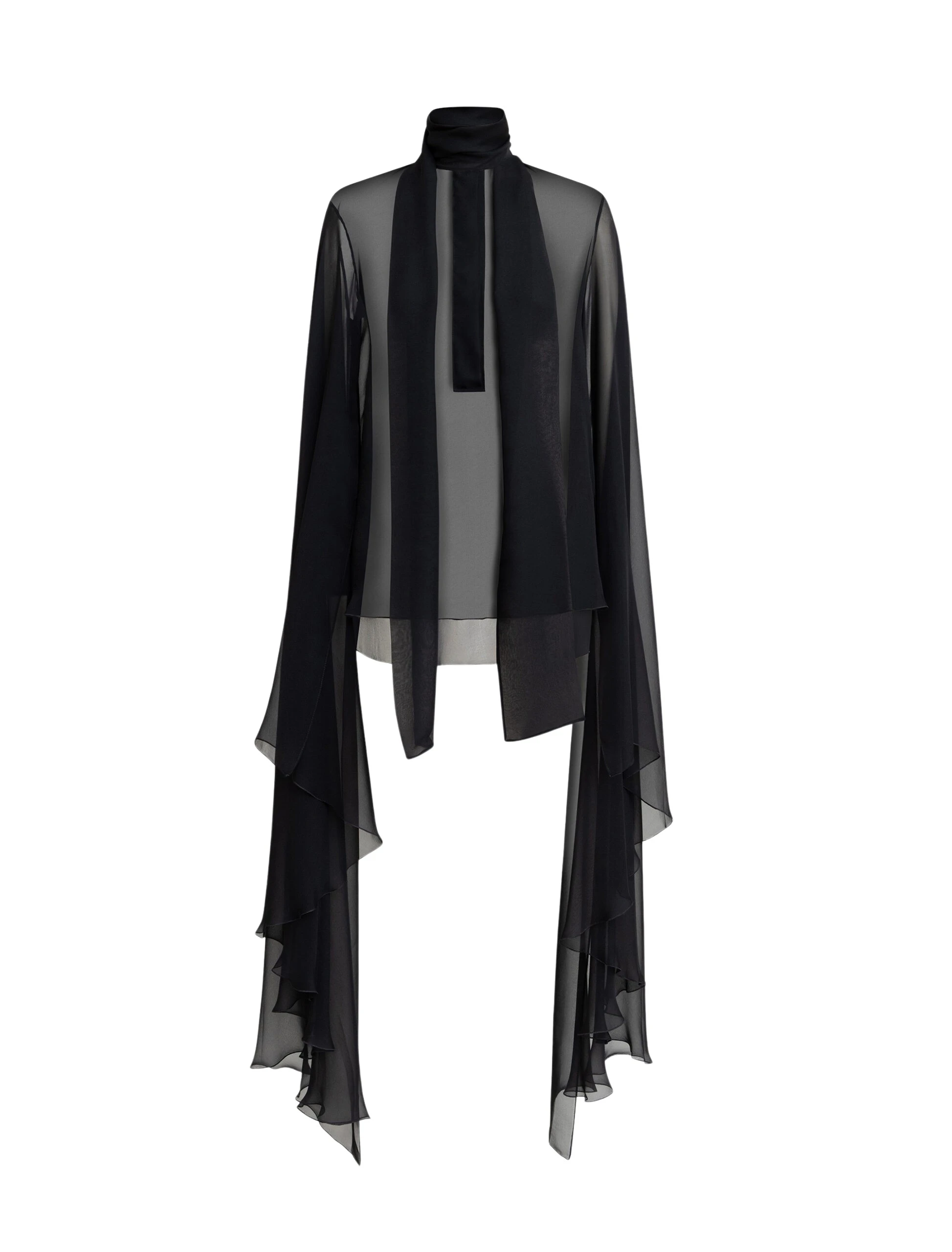Zuhair-Murad-Chiffon-Blouse-5-scaled57554_nobg Zuhair Murad Chiffon Blouse - Tops - Lebanese Haute Couture and Evening Gowns at Coveti