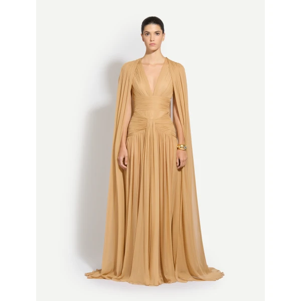 Zuhair Murad Chiffon Draped Dress - Dresses - Lebanese Haute Couture and Evening Gowns at Coveti