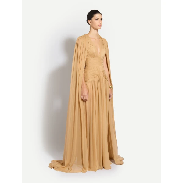 Zuhair Murad Chiffon Draped Dress - Dresses - Lebanese Haute Couture and Evening Gowns at Coveti