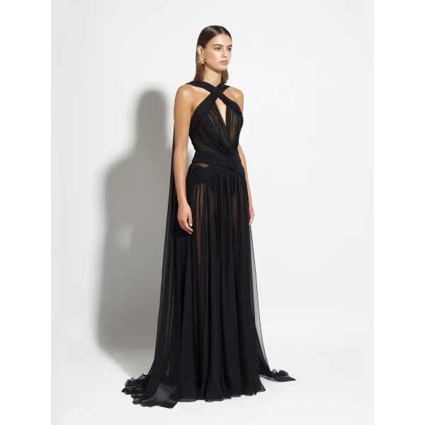 Zuhair Murad Flared Long Dress - Dresses - Lebanese Haute Couture and Evening Gowns at Coveti