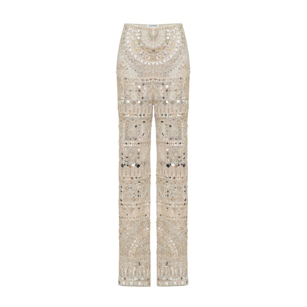 Zuhair Murad Fully Embroidered Trousers - Pants - Lebanese Haute Couture and Evening Gowns at Coveti