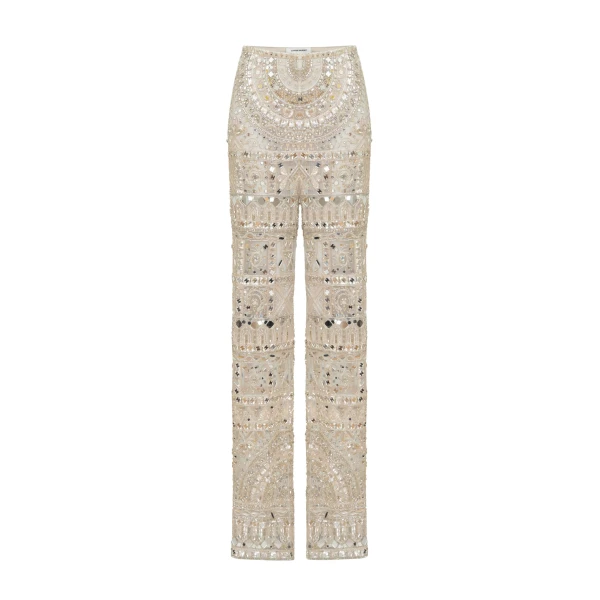 Zuhair Murad Fully Embroidered Trousers - Pants - Lebanese Haute Couture and Evening Gowns at Coveti