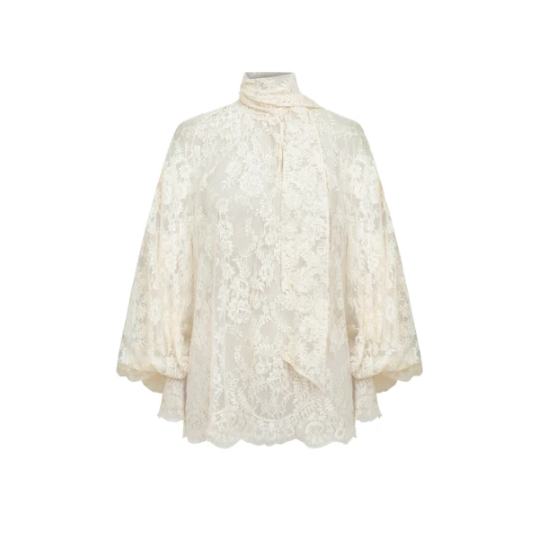 Georgette & Lace Blouse