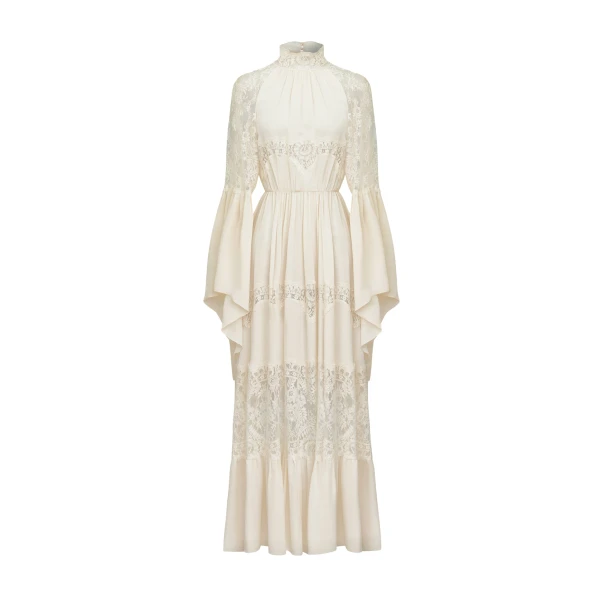 Georgette & Lace Dress