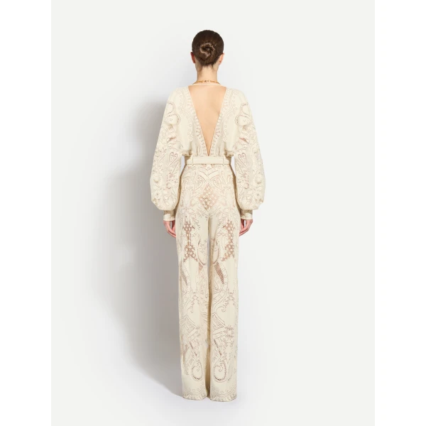Zuhair Murad Lace Jumpsuit - Jumpsuit - Lebanese Haute Couture and Evening Gowns at Coveti