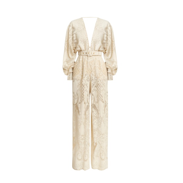 Zuhair Murad Lace Jumpsuit - Jumpsuit - Lebanese Haute Couture and Evening Gowns at Coveti
