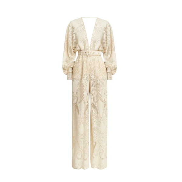 Zuhair Murad Lace Jumpsuit - Jumpsuit - Lebanese Haute Couture and Evening Gowns at Coveti