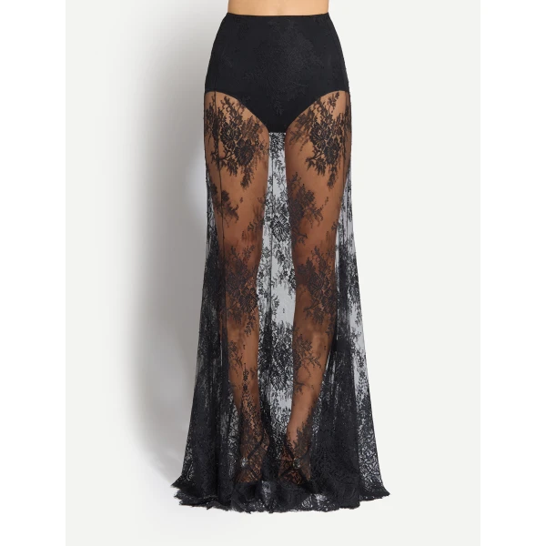 Zuhair Murad Lace Long Skirt - Skirts - Lebanese Haute Couture and Evening Gowns at Coveti