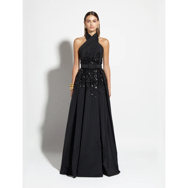 Zuhair Murad Long Dress with Belt - Dresses - Lebanese Haute Couture and Evening Gowns at Coveti