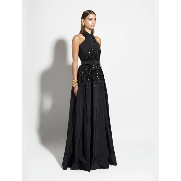 Zuhair Murad Long Dress with Belt - Dresses - Lebanese Haute Couture and Evening Gowns at Coveti
