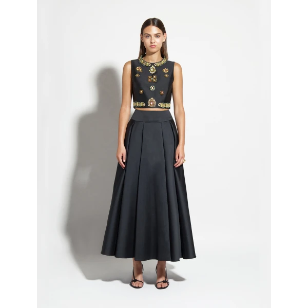 Zuhair Murad Mikado Ankle Skirt - Skirts - Lebanese Haute Couture and Evening Gowns at Coveti