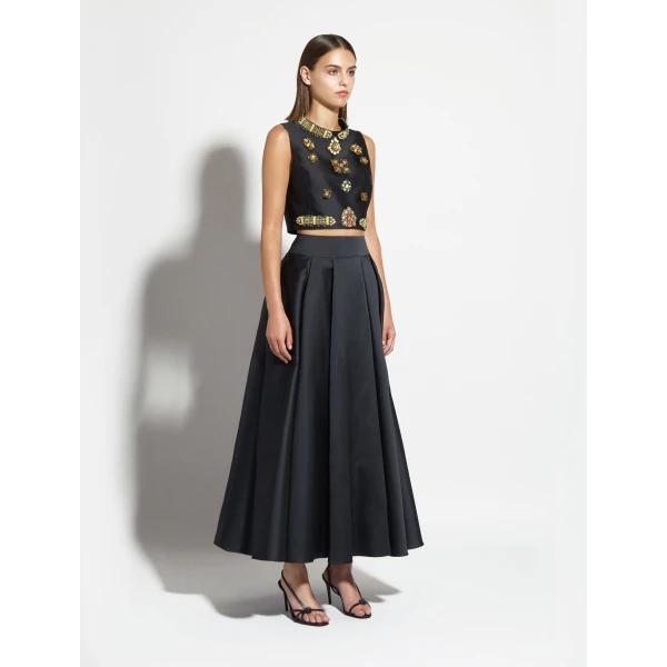 Zuhair Murad Mikado Ankle Skirt - Skirts - Lebanese Haute Couture and Evening Gowns at Coveti