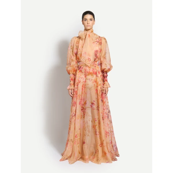 Zuhair Murad Organza Flowers Halter Dress - Dresses - Lebanese Haute Couture and Evening Gowns at Coveti