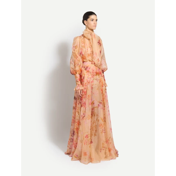 Zuhair Murad Organza Flowers Halter Dress - Dresses - Lebanese Haute Couture and Evening Gowns at Coveti