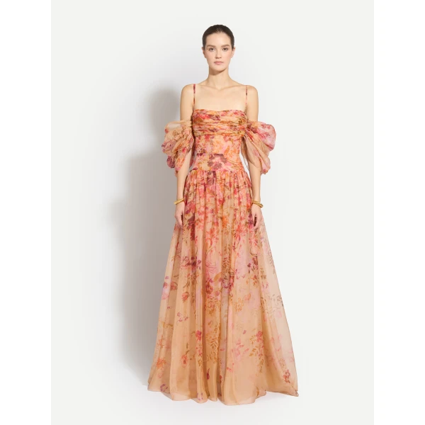 Zuhair Murad Organza Flowers Long Dress - Dresses - Lebanese Haute Couture and Evening Gowns at Coveti