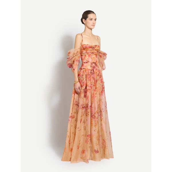 Zuhair Murad Organza Flowers Long Dress - Dresses - Lebanese Haute Couture and Evening Gowns at Coveti