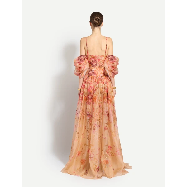 Zuhair Murad Organza Flowers Long Dress - Dresses - Lebanese Haute Couture and Evening Gowns at Coveti
