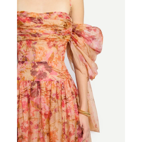 Zuhair Murad Organza Flowers Long Dress - Dresses - Lebanese Haute Couture and Evening Gowns at Coveti
