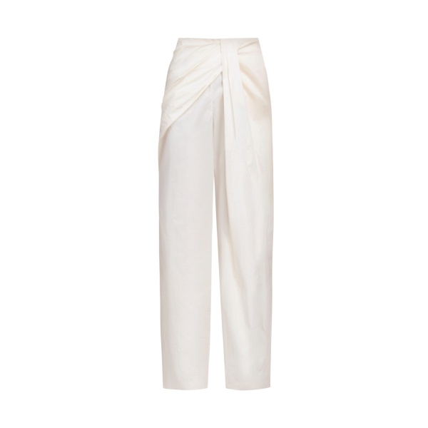 Zuhair Murad Popeline Draped Trousers - Pants - Lebanese Haute Couture and Evening Gowns at Coveti