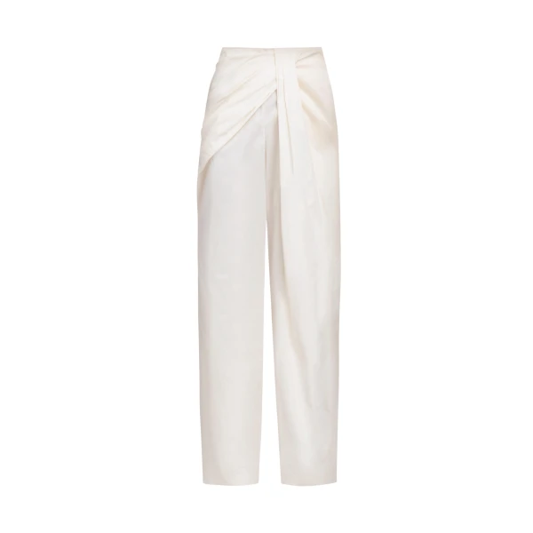 Popeline Draped Trousers