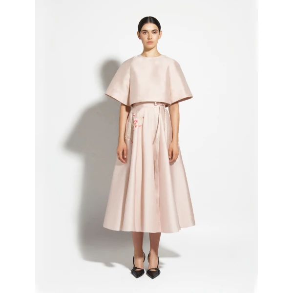 Zuhair Murad Shantung Cropped Top - Tops - Lebanese Haute Couture and Evening Gowns at Coveti