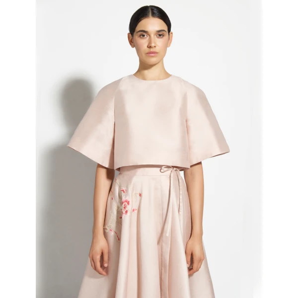 Zuhair Murad Shantung Cropped Top - Tops - Lebanese Haute Couture and Evening Gowns at Coveti