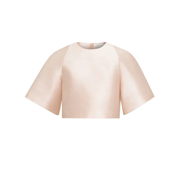 Zuhair Murad Shantung Cropped Top - Tops - Lebanese Haute Couture and Evening Gowns at Coveti