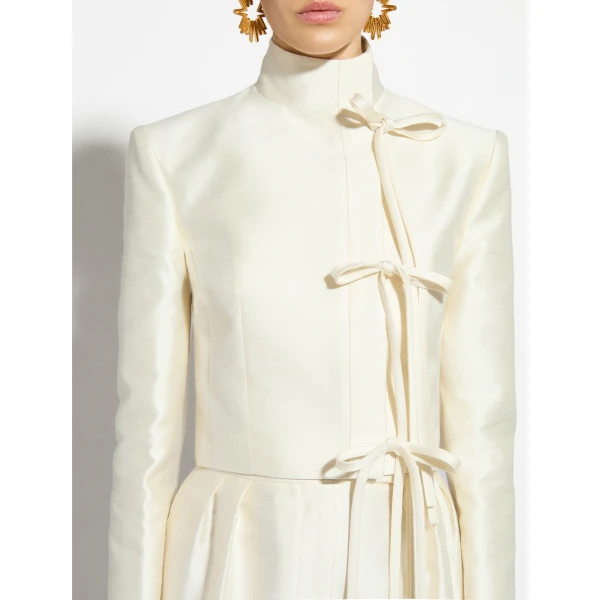 Zuhair Murad Shantung Jacket - Jackets - Lebanese Haute Couture and Evening Gowns at Coveti
