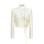 Zuhair Murad Shantung Jacket - Jackets - Lebanese Haute Couture and Evening Gowns at Coveti
