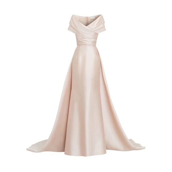Shantung Long Dress