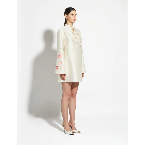 Zuhair Murad Shantung Mini Dress - Dresses - Lebanese Haute Couture and Evening Gowns at Coveti