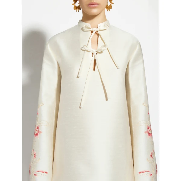 Zuhair Murad Shantung Mini Dress - Dresses - Lebanese Haute Couture and Evening Gowns at Coveti