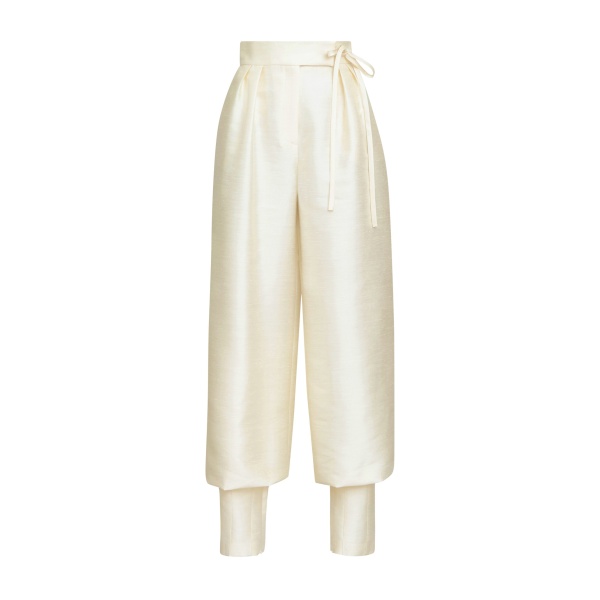 Zuhair Murad Shantung Trousers - Pants - Lebanese Haute Couture and Evening Gowns at Coveti