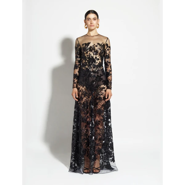 Zuhair Murad Symmetrical Long Dress - Dresses - Lebanese Haute Couture and Evening Gowns at Coveti