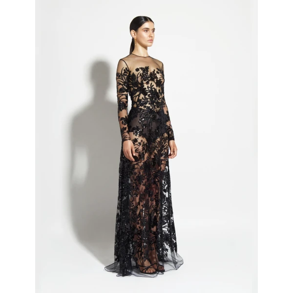 Zuhair Murad Symmetrical Long Dress - Dresses - Lebanese Haute Couture and Evening Gowns at Coveti