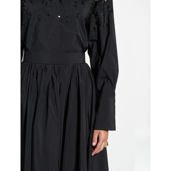 Zuhair Murad Taffeta Paillettes Midi Skirt - Skirts - Lebanese Haute Couture and Evening Gowns at Coveti