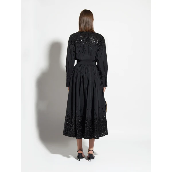 Zuhair Murad Taffeta Paillettes Shirt - Tops - Lebanese Haute Couture and Evening Gowns at Coveti