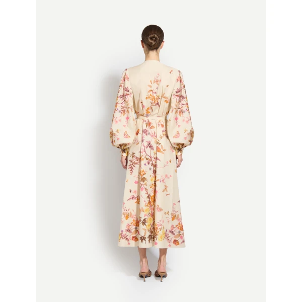 Zuhair Murad Tree Print Ankle Dress - Dresses - Lebanese Haute Couture and Evening Gowns at Coveti