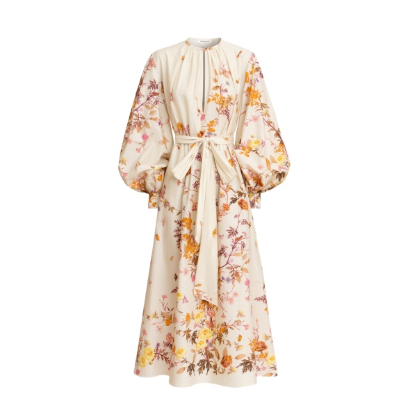 Zuhair Murad Tree Print Ankle Dress - Dresses - Lebanese Haute Couture and Evening Gowns at Coveti