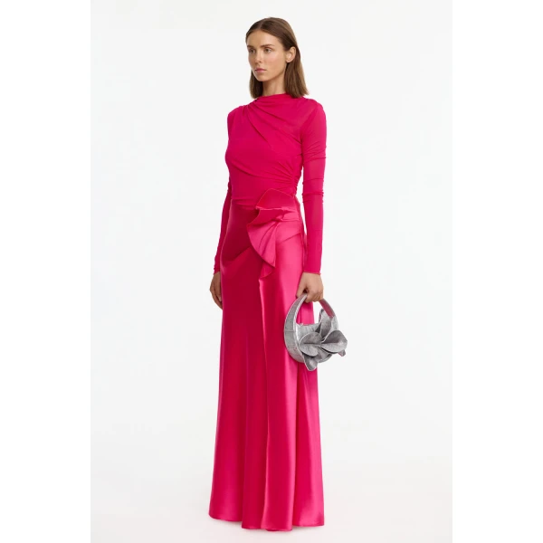 Acler Bettyhill Maxi Dress in Magenta, view 2