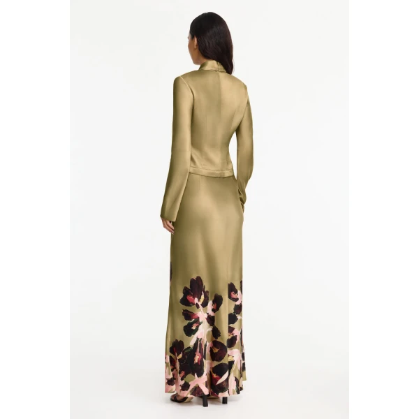 Acler Brosa Maxi Skirt in Dusk Bulbs, view 3